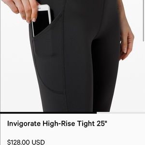 Invigorate high rise tight “25
